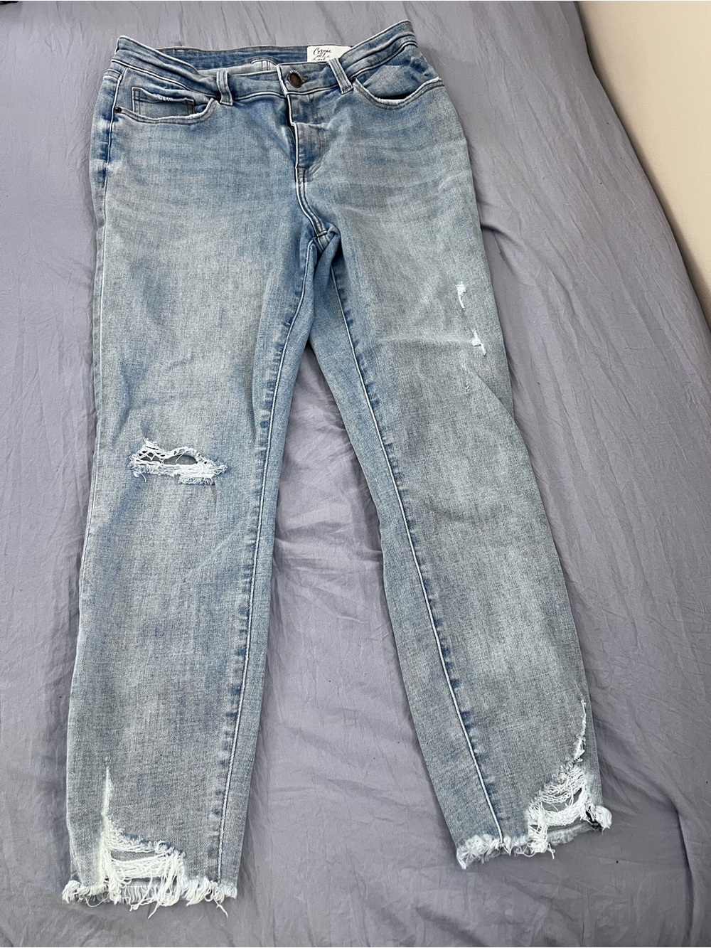 Blue Love Women's Light Blue Denim Jeans - Comfortable Stretch Mid-Rise